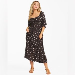 Billabong Swept Away Midi Dress Medium